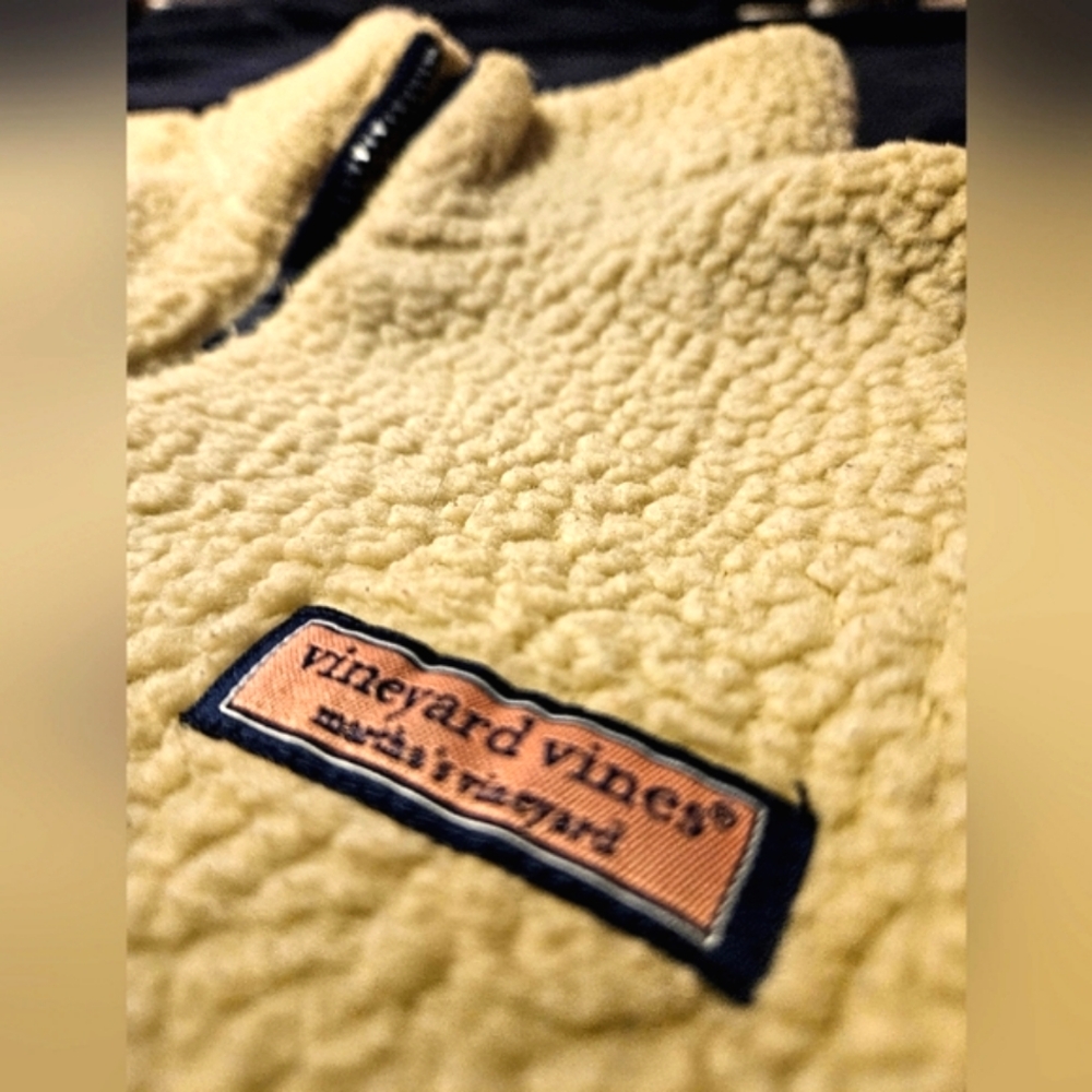 Vineyard Vines Womans Sherpa Pullover Jacket - Picture 2 of 8